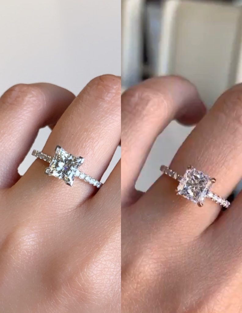 Princess Diamond Wedding Rings